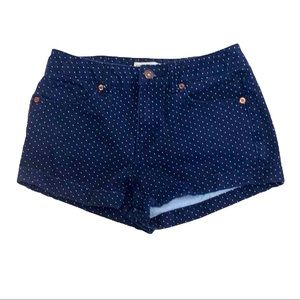 Forever 21 polka dot denim jean shorts